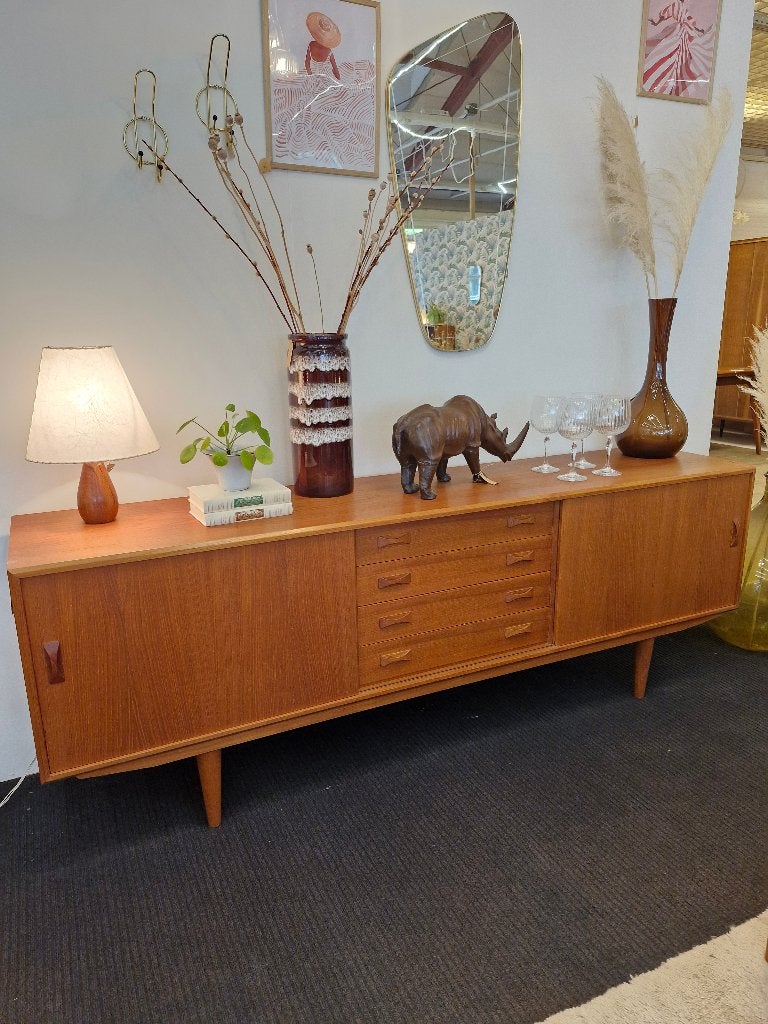 Deens Design teakhouten sideboard – Clausen & Søn, Ophalen, Silkeborg, ., Vintage Deens Design
