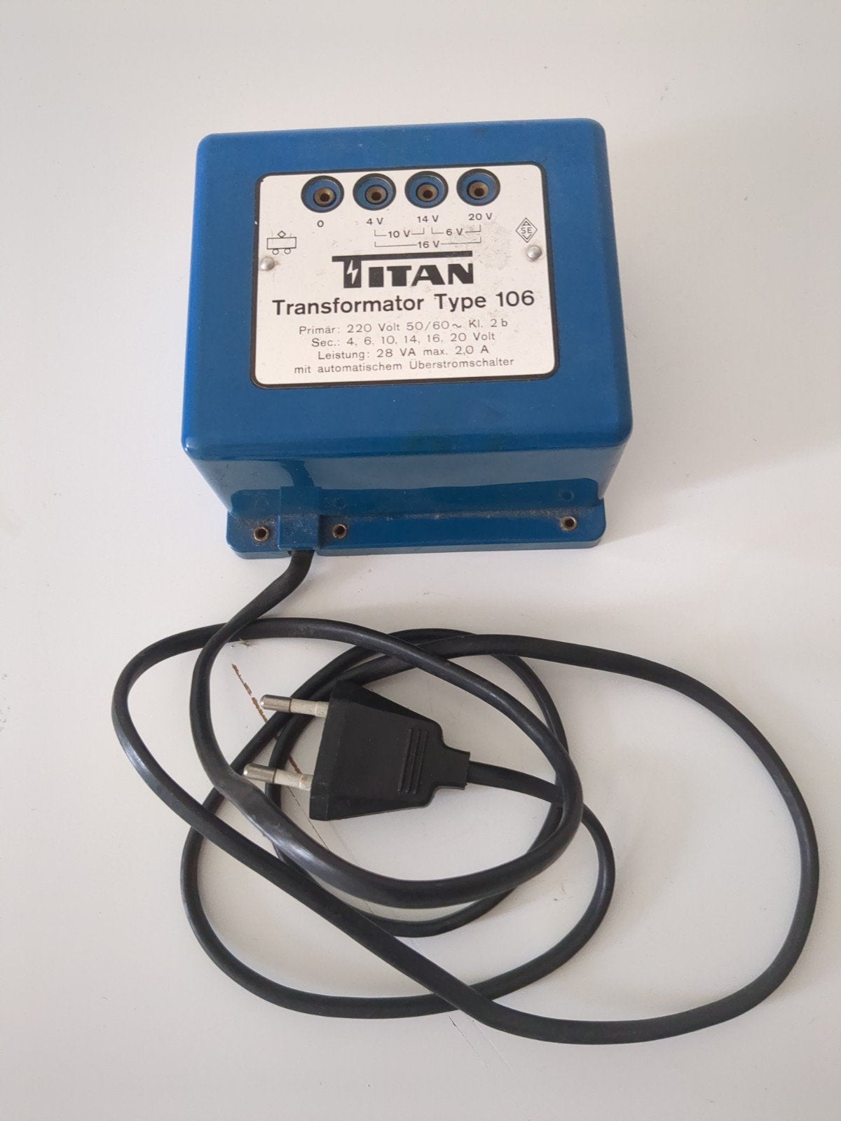 Titan Transformator Type 106 - Modelspoor Voeding, Ophalen of Verzenden
