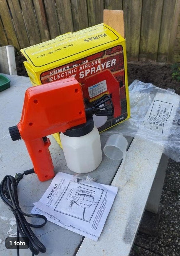 Verfspuit Kumas PG-350, Minder dan 5 liter, Ophalen of Verzenden, Nieuw, Overige kleuren