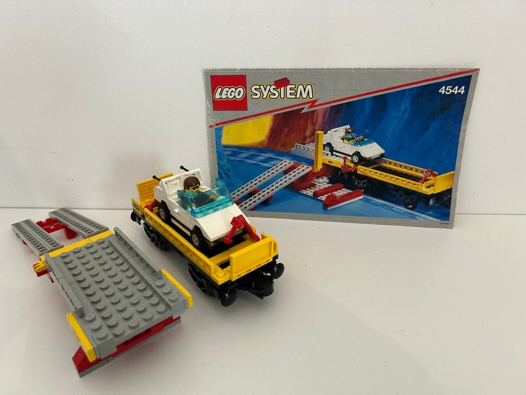 Lego 4544 - Car Transport Wagon - 9V, Ophalen, Gebruikt, Lego, Complete set