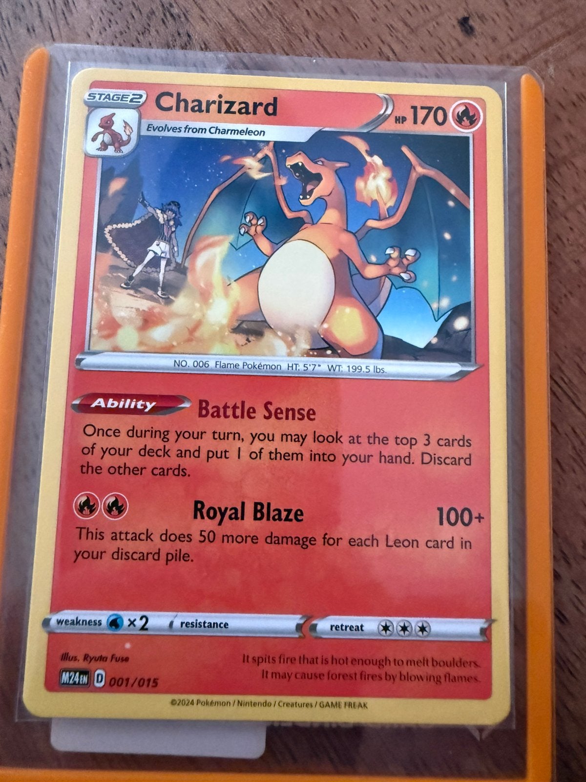 Uiterst zeldzame Charizard McDonald's 2024 001/015, Ophalen of Verzenden, Nieuw, Losse kaart