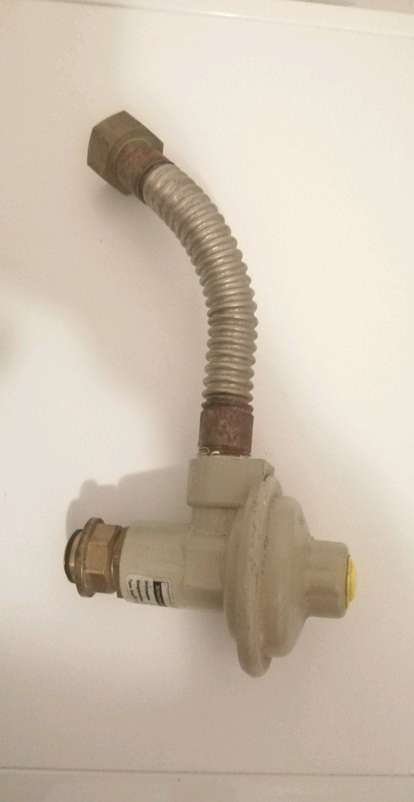 Gasdrukregelaar met flexibele slang, Doe-het-zelf en Verbouw, Ophalen of Verzenden, Gebruikt, Overige merken, Overige typen