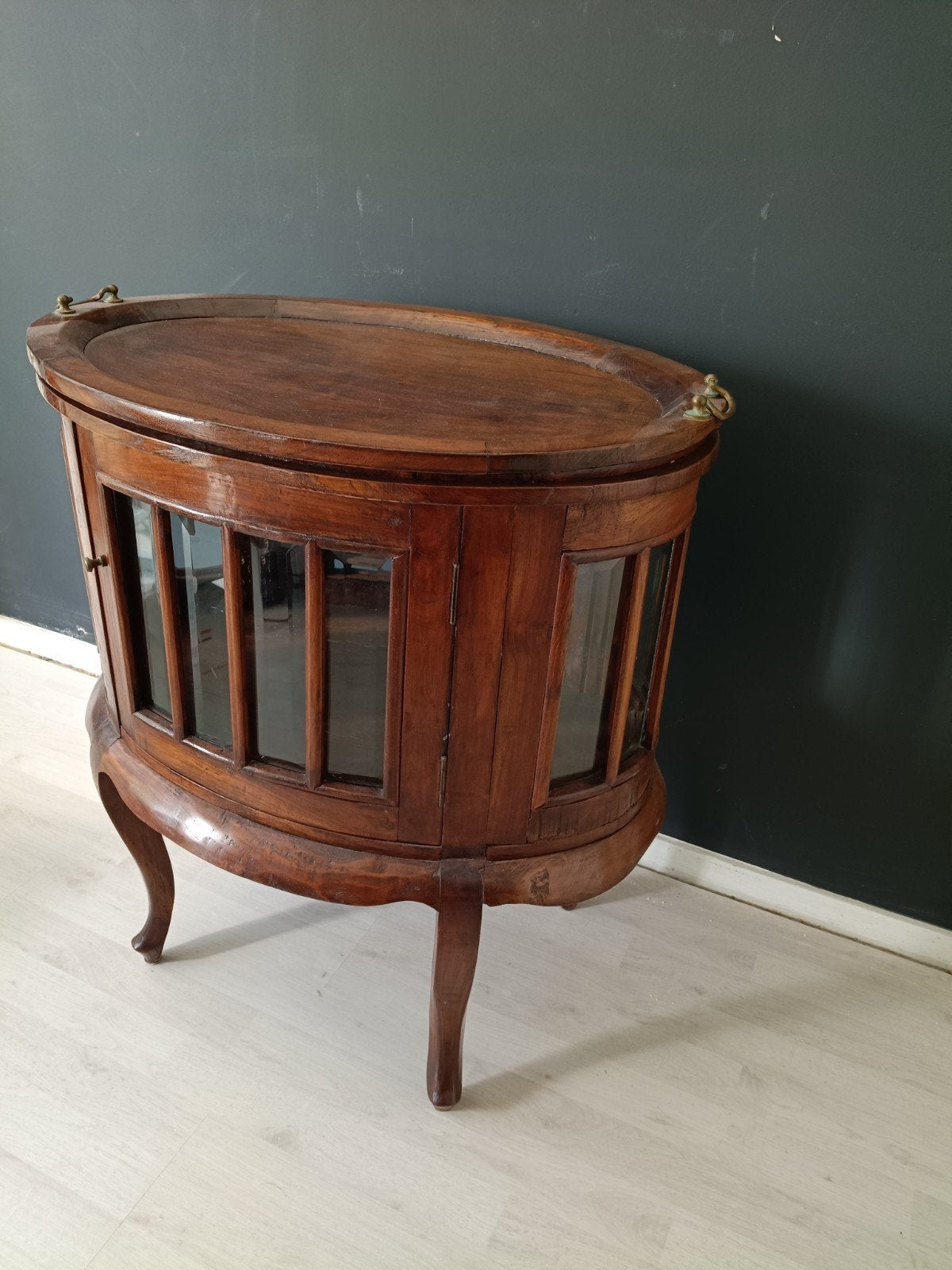 Vintage Salon/Drank/Theekastje met Dienblad, Ophalen
