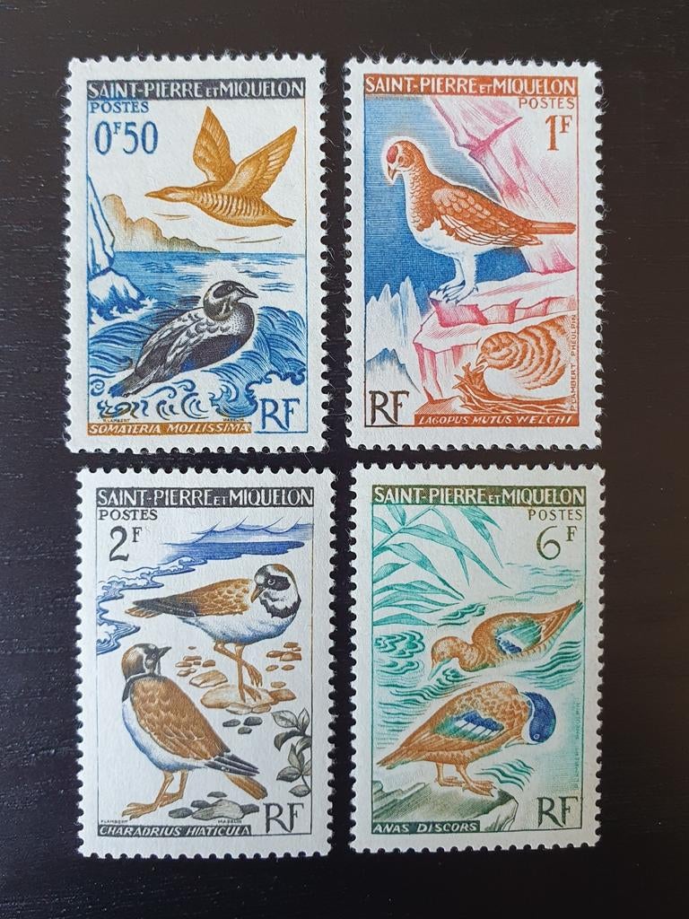 Saint Pierre et Miquelon 1963 Vogels Michel 398-401 postfris, Verzenden, Postfris, Dier of Natuur