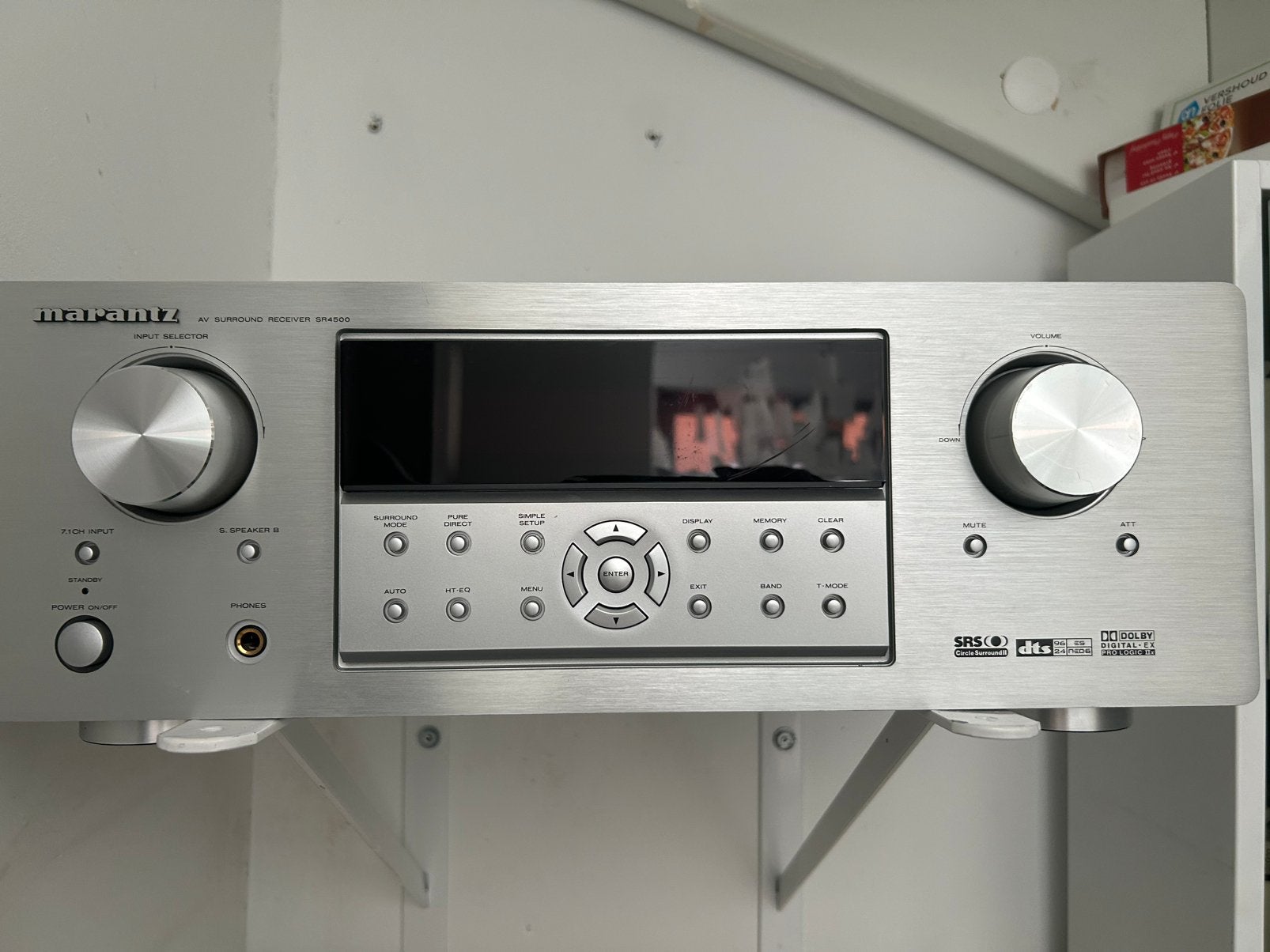 Marantz SR4500 AV Surround Receiver - Zilver, Audio, Tv en Foto, Versterkers en Receivers, Ophalen, Gebruikt, 60 tot 120 watt