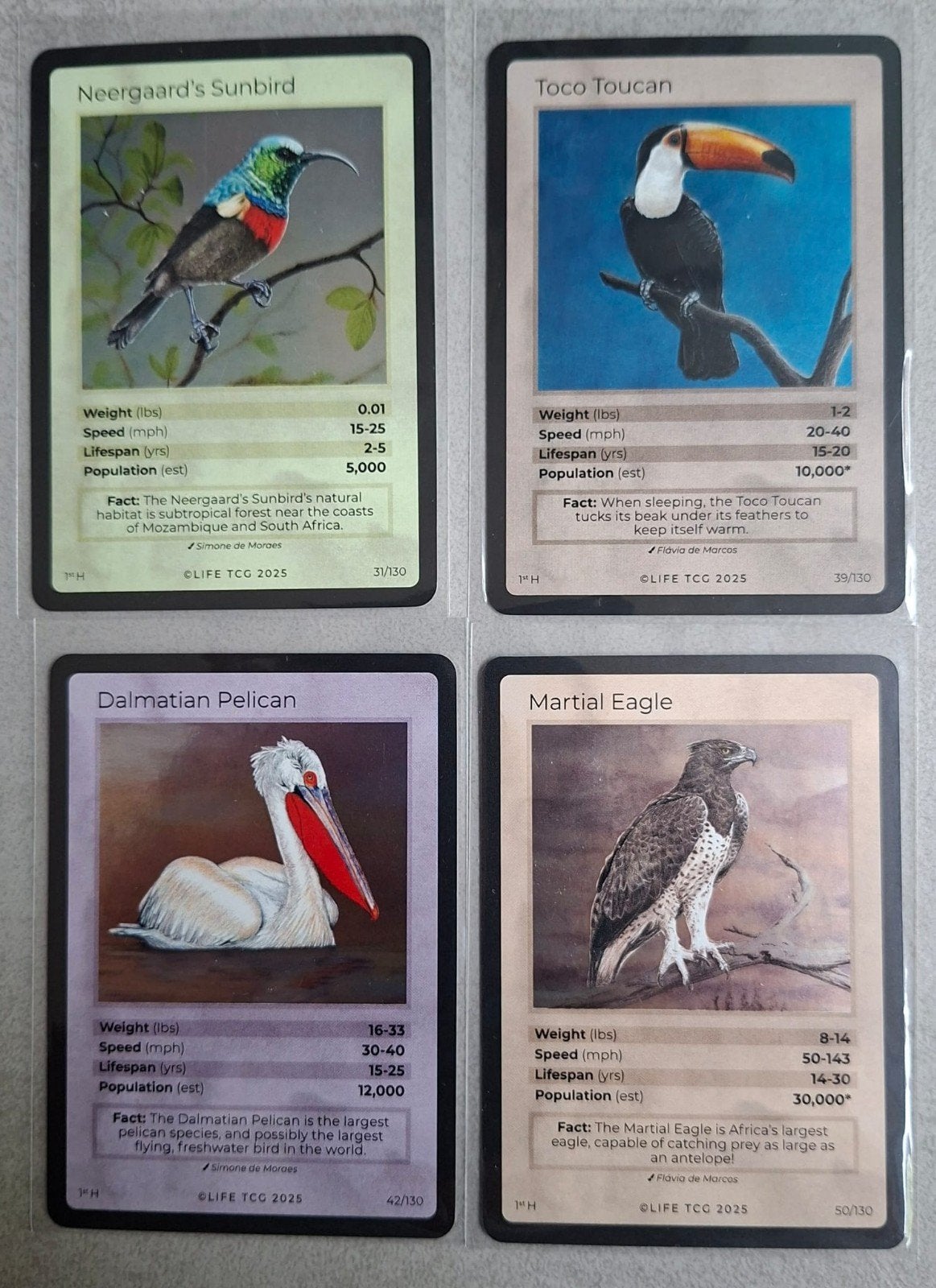 4 Life TCG Birds Holo (H) serie, Ophalen of Verzenden, Nieuw, Meerdere kaarten, Foil
