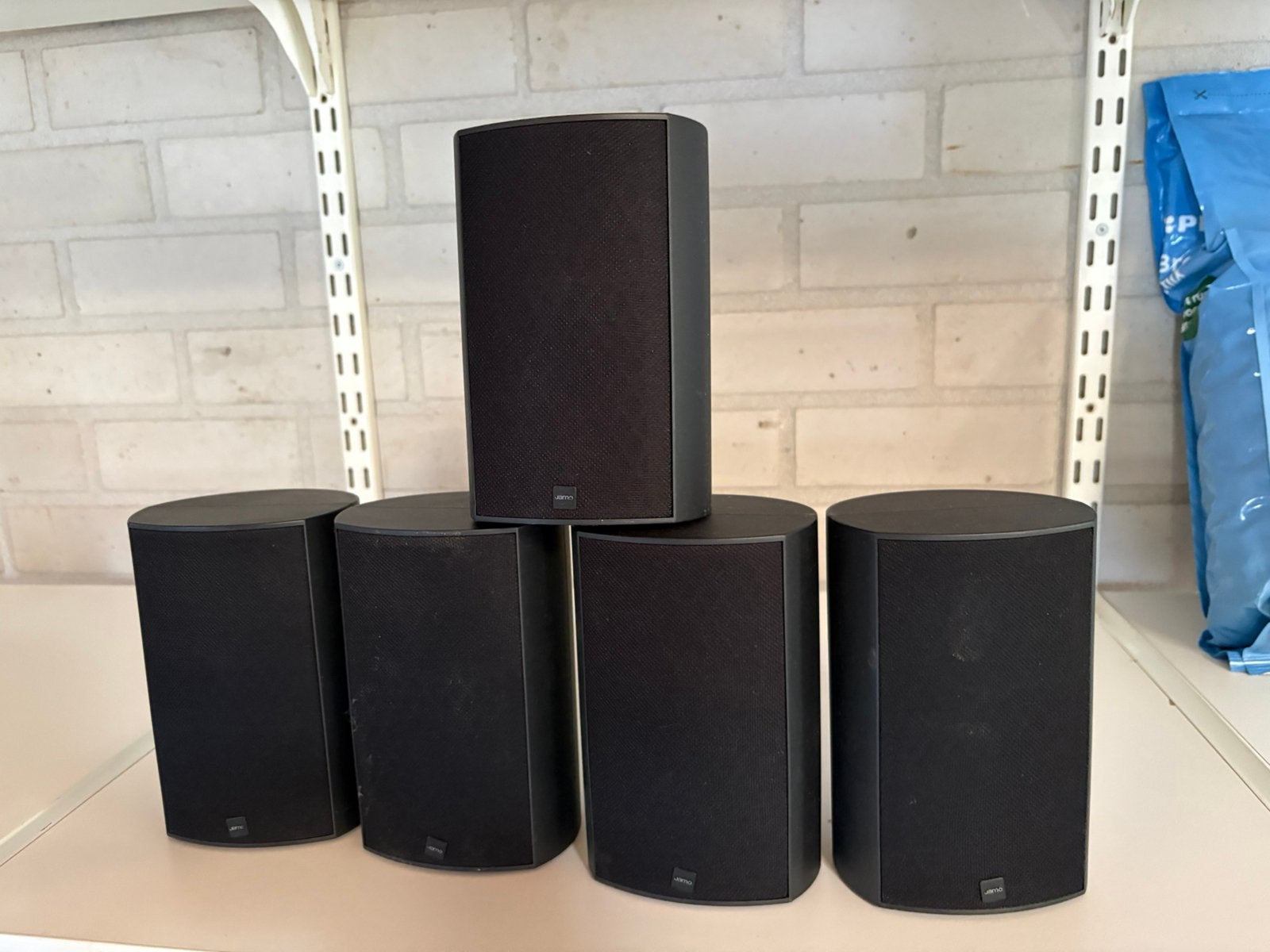 JAMO speakers 5x a330, Ophalen, Gebruikt, Speakerset, Geschikt voor surround/home cinema
