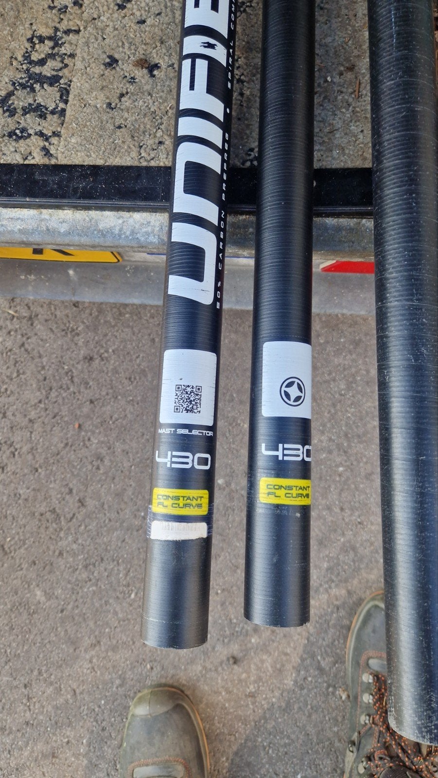 diverse masten 430/460 RDM/SDM Unifiber en Neill Pride, Watersport en Boten, Ophalen, Gebruikt, Mast