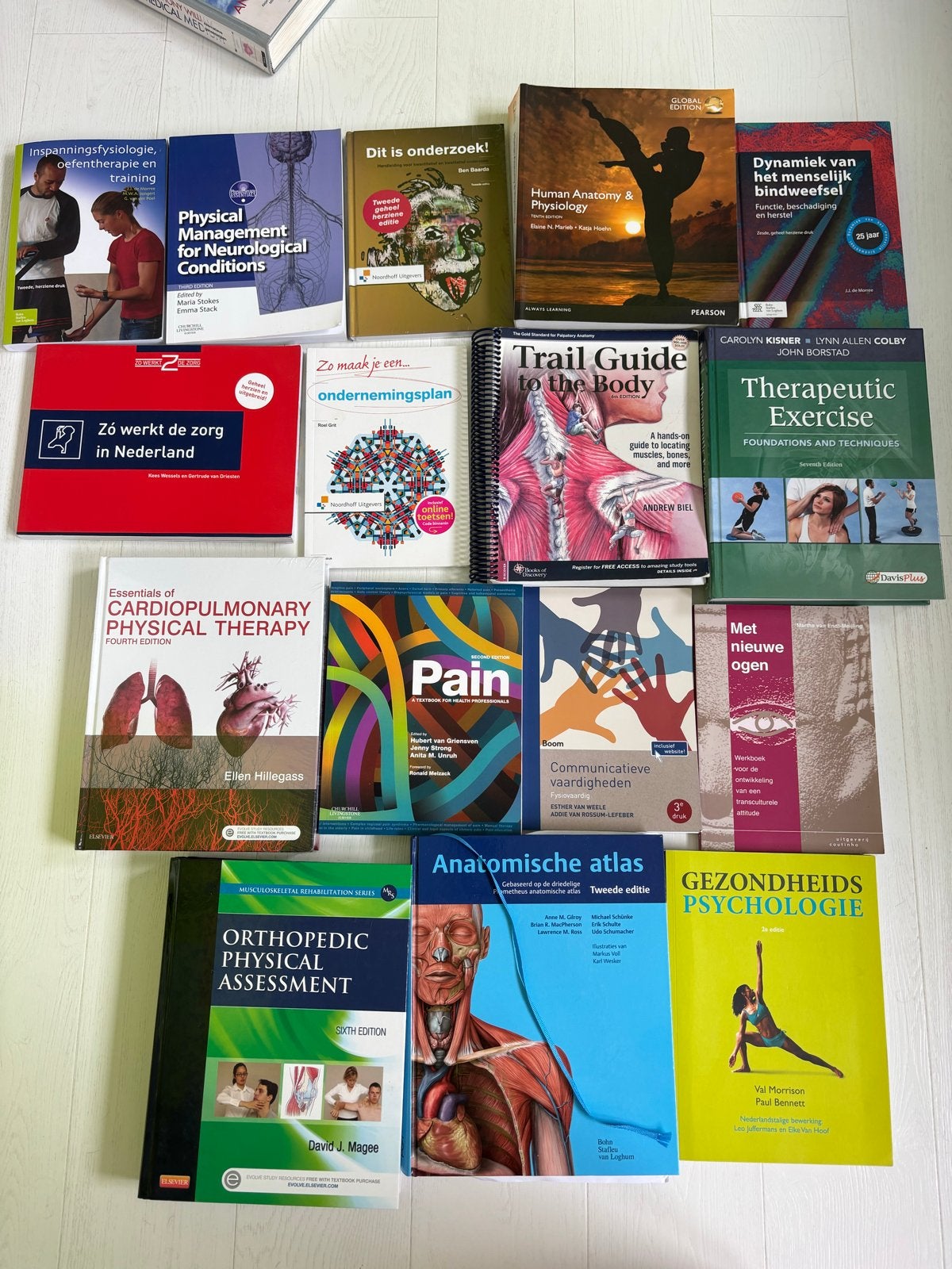 Fysiotherapie boekenpakket - Compleet voor studie, Ophalen of Verzenden, Beta, Zo goed als nieuw, HBO