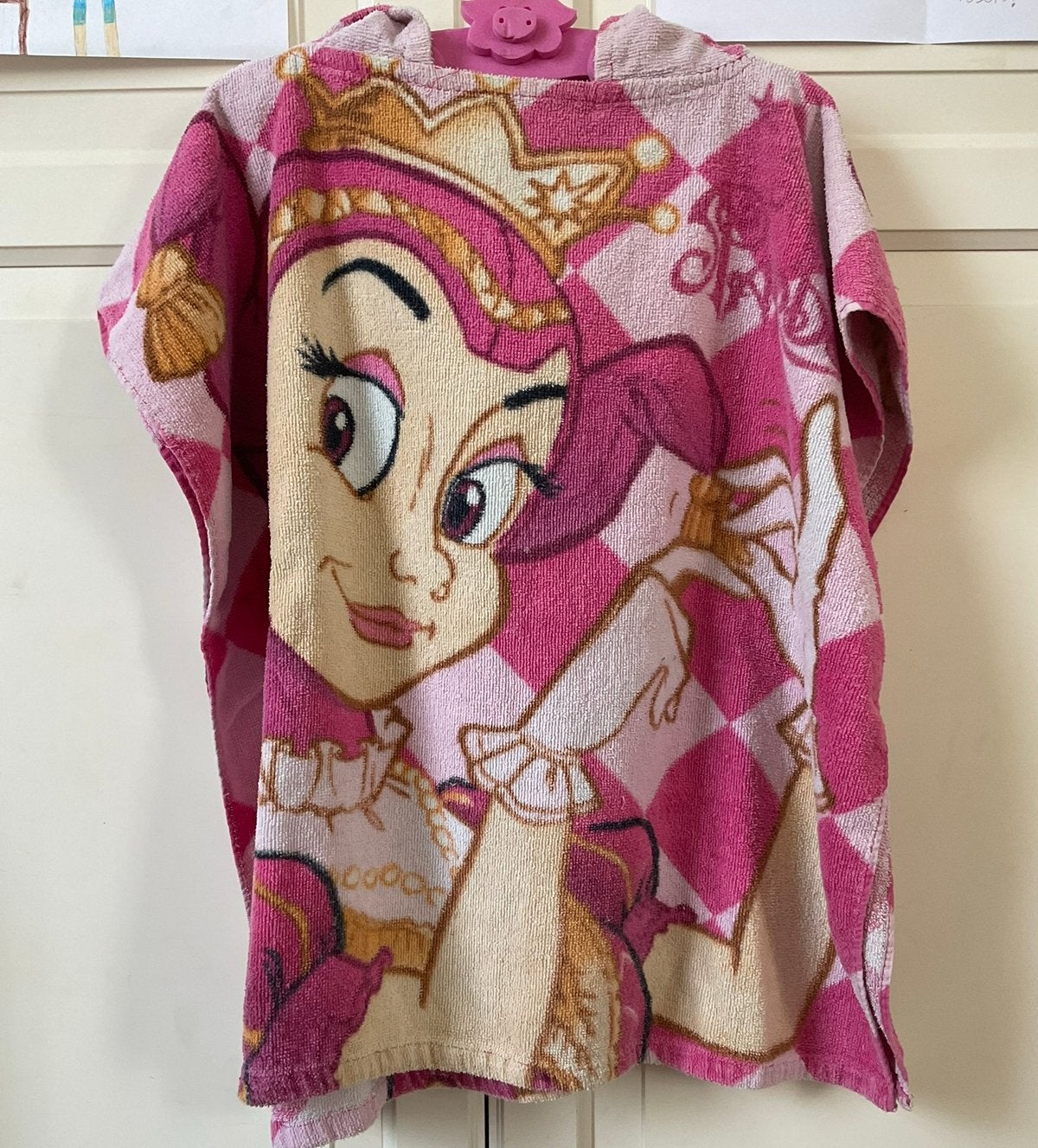 Efteling Pardijntje cape handdoek, Ophalen of Verzenden, Gebruikt, Gebruiksvoorwerp