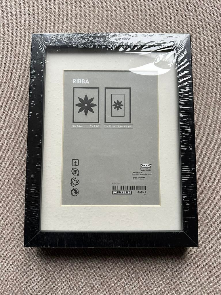Ikea Ribba fotolijst zwart 18 x 24 cm nieuw, Audio, Tv en Foto, Fotografie | Fotolijsten, Ophalen, Nieuw