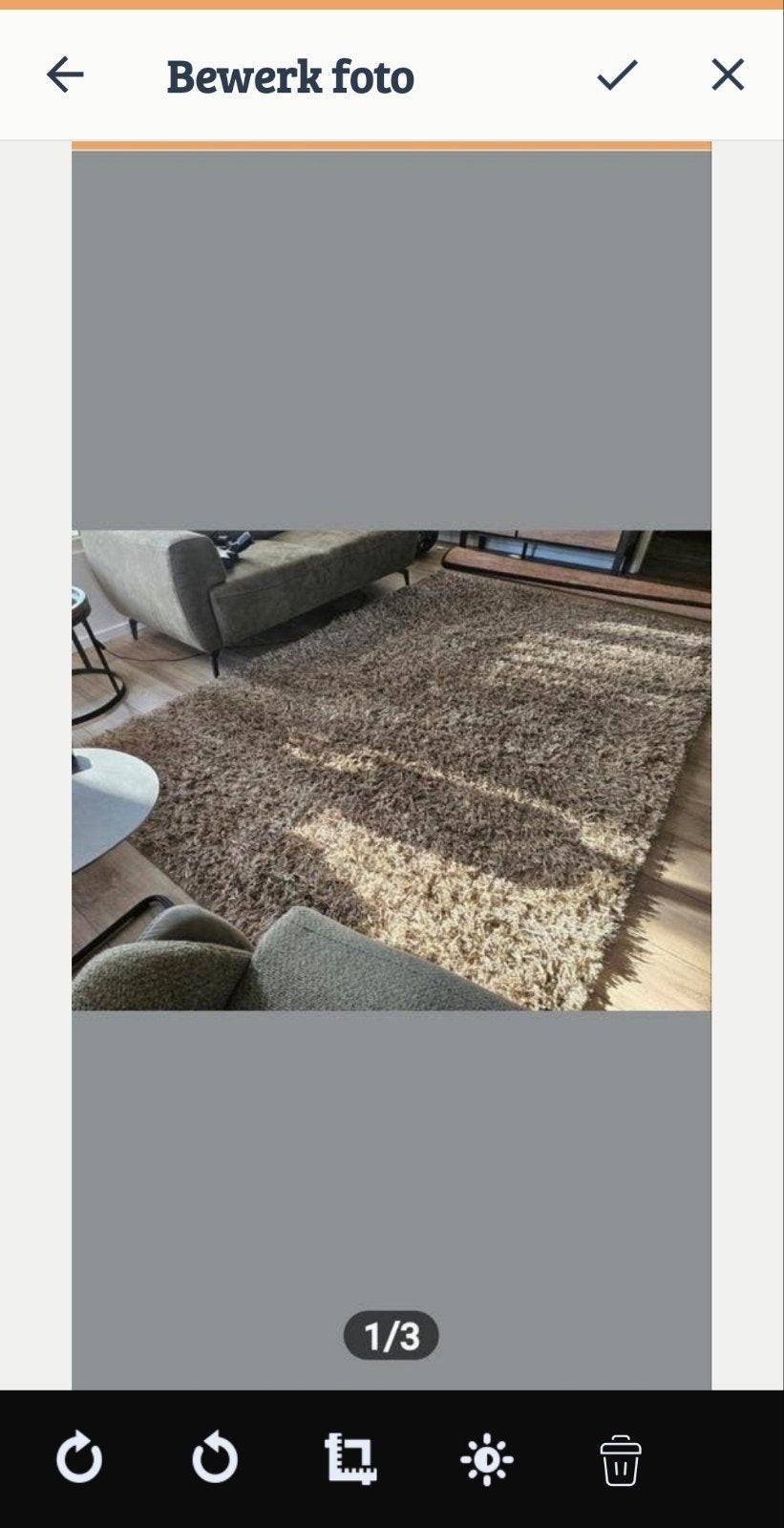 Brinker Spider Vloerkleed 200x300 cm, Gebruikt, Verzenden, Modern, Warm, Sfeervol, 200 cm of meer