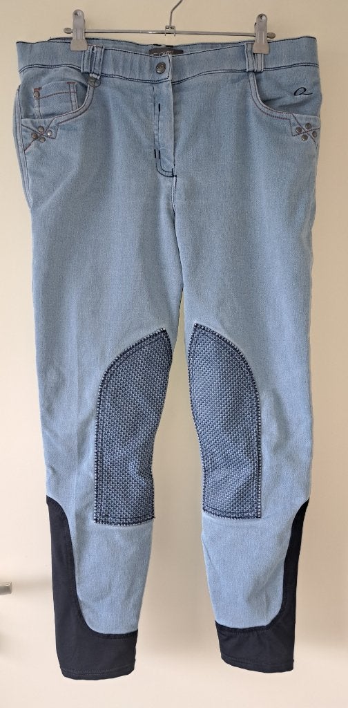 QHP Dames rijbroek spijkerbroek / denim (maat 44), Gebruikt, XL, Dames, Recreatie