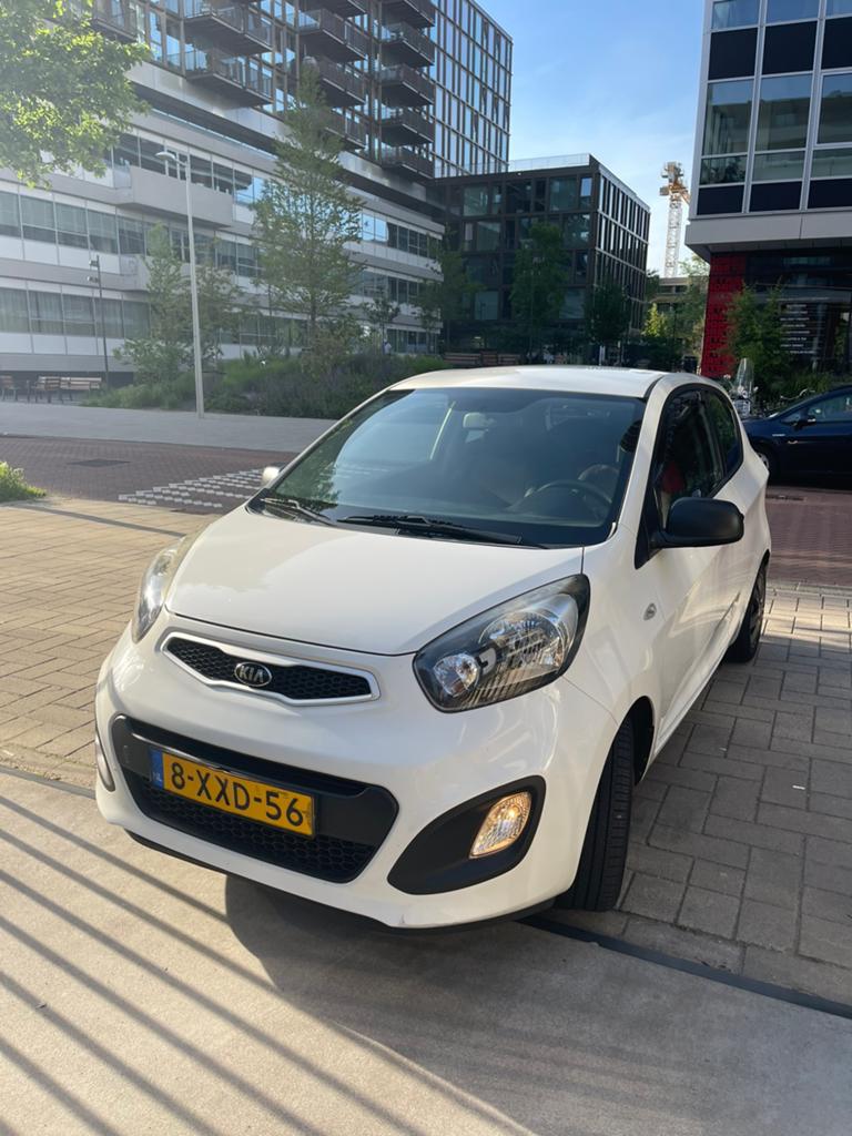 Kia Picanto 1.0 Cvvt 3-DRS 2014 Wit, Auto's, Voorwielaandrijving, 400 kg, Wit, Origineel Nederlands