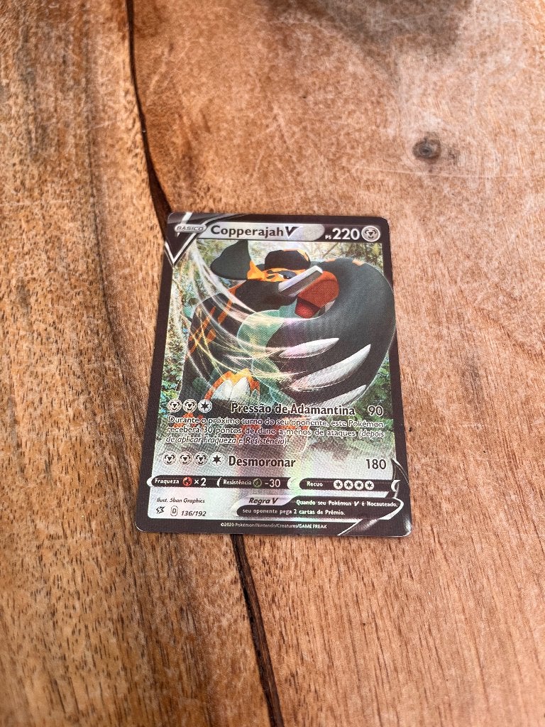Copperajah V Pokémon kaart 136/192, Ophalen of Verzenden, Gebruikt, Losse kaart