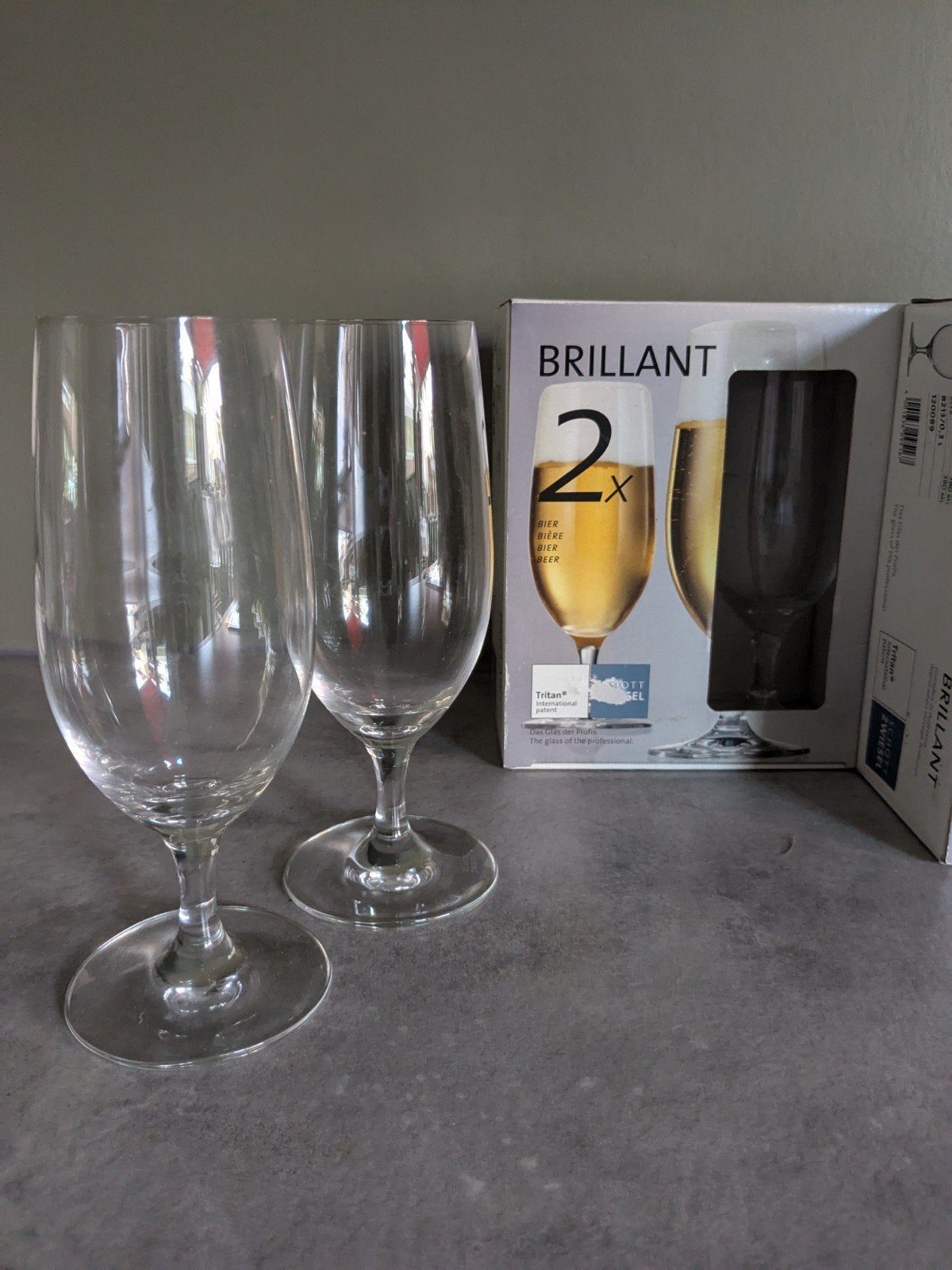 Schott Zwiesel Tritan Brilliant. Bierglazen., Ophalen of Verzenden, Nieuw, Bierglas
