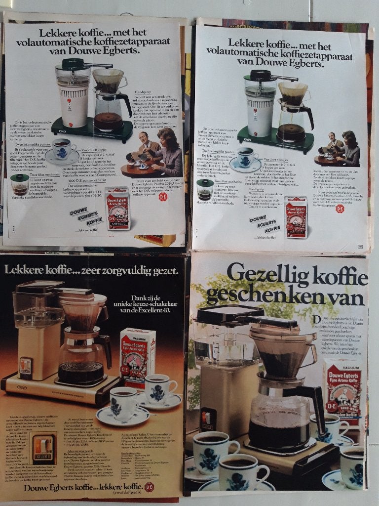 48 blz. reclame Douwe Egberts koffie, jaren 70, Verzamelen, Merken en Reclamevoorwerpen, Verzenden, Gebruikt, Overige typen
