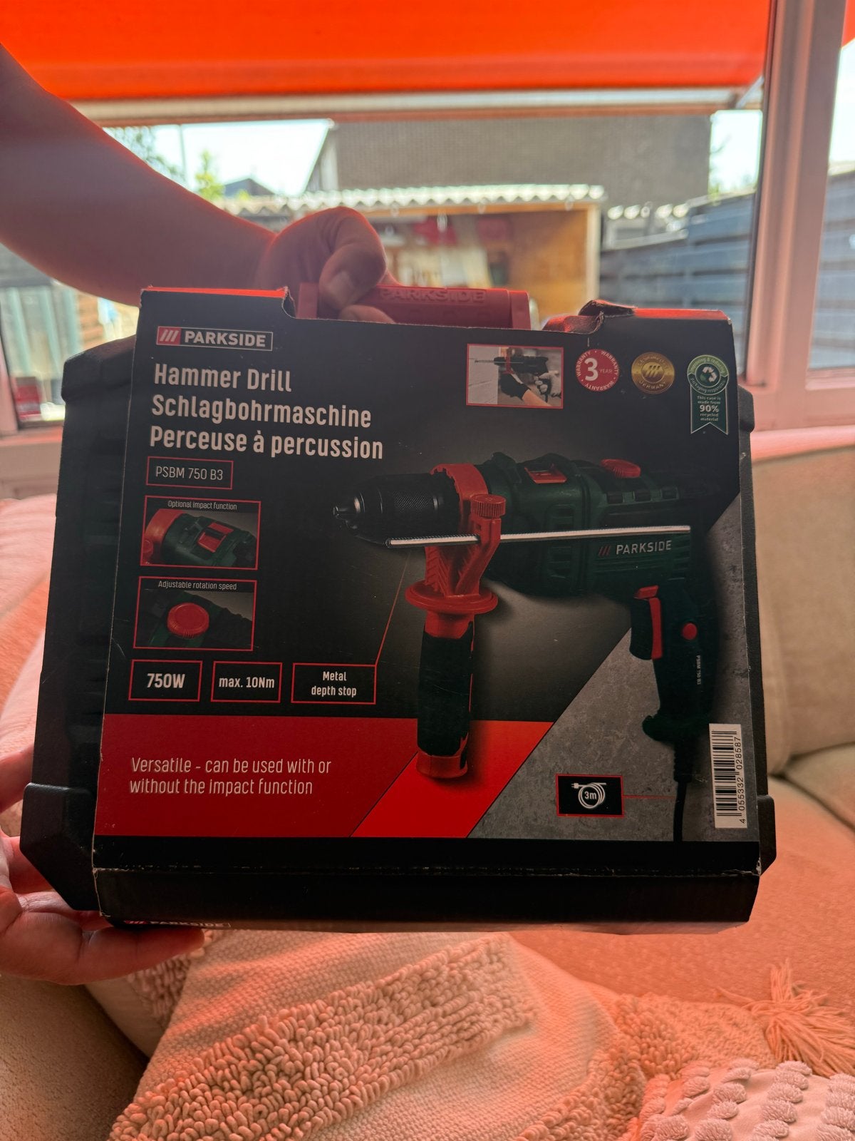 Parkside Klopboormachine PSBM 750 B3 - Nieuw in doos, Doe-het-zelf en Verbouw, Boormachine, 600 watt of meer, Nieuw, Ophalen of Verzenden
