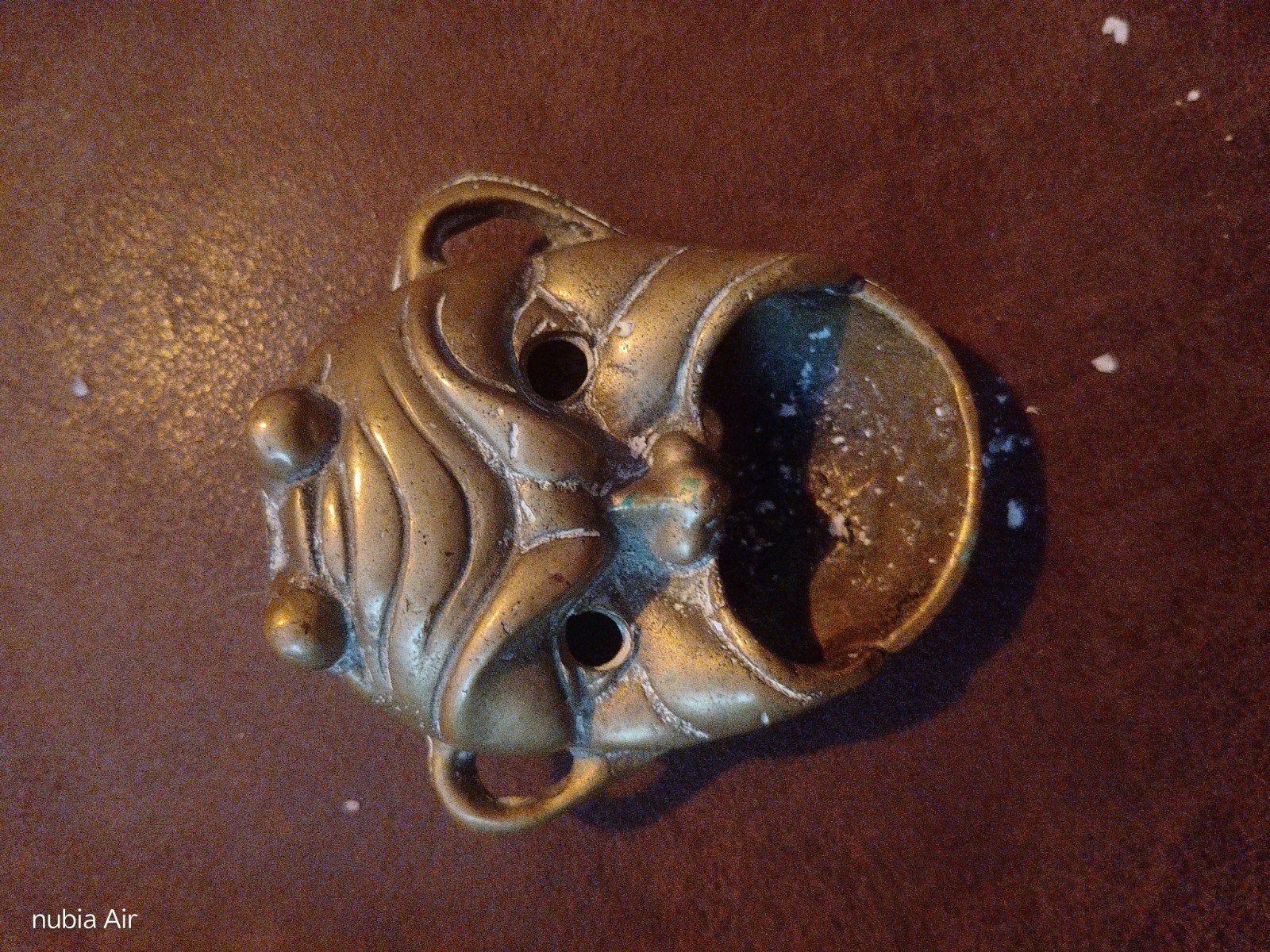 Vintage bronzen masker/flesopener, duivel/gargoyle, Antiek en Kunst, Ophalen of Verzenden