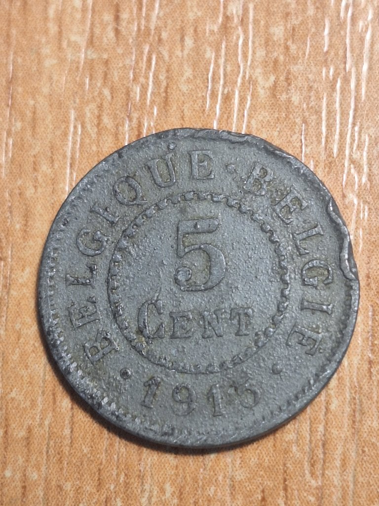 BELGIË 5 centimes 1915 (#158), Ophalen of Verzenden, Overig, Losse munt