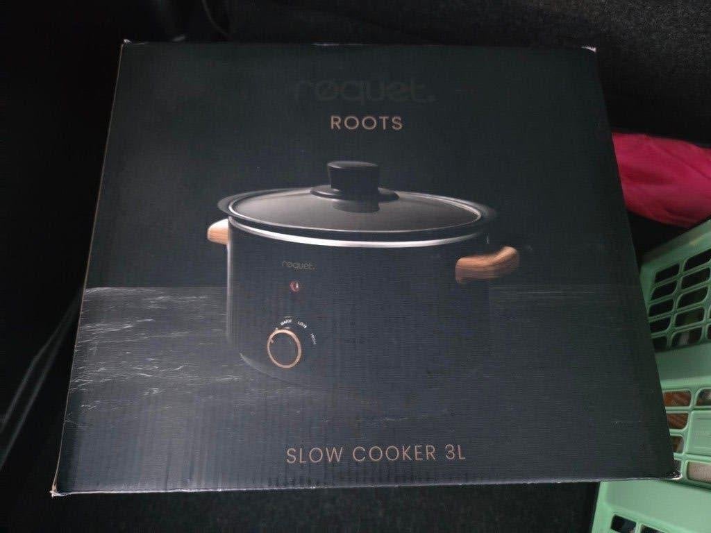 Roots zwarte slowcooker 3L, Ophalen of Verzenden, Nieuw