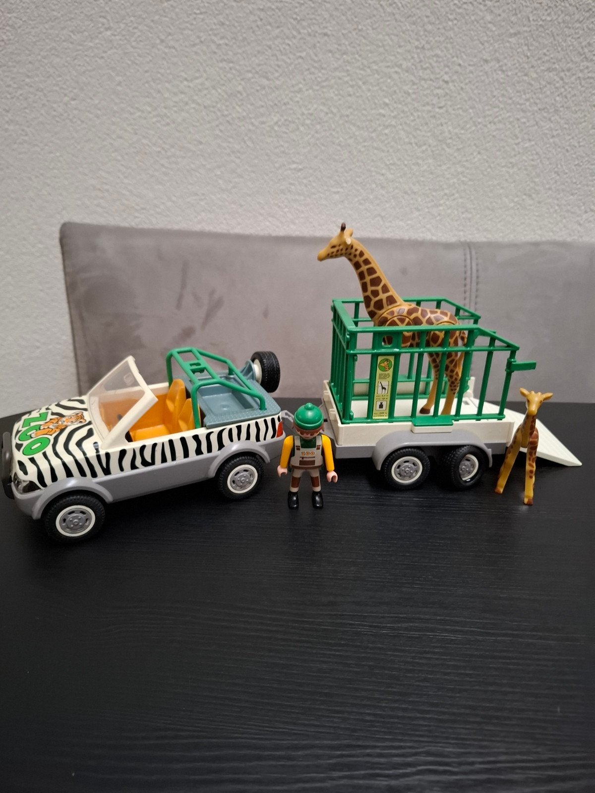 Playmobil Safari Jeep met Giraffen en Trailer, Wild life, Gebruikt, Losse onderdelen, Overige typen