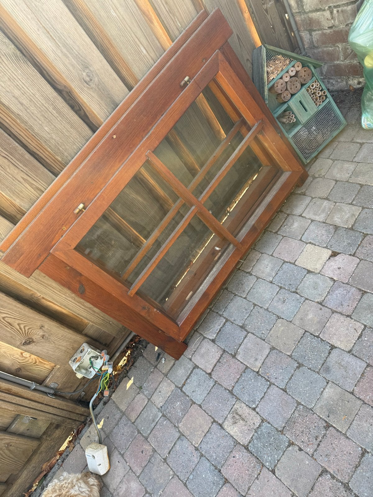 2 Tuinhuis/schuurtje/blokhut ramen die open kunnen, Ophalen, Gebruikt, Gevelraam of Ruit, Minder dan 80 cm