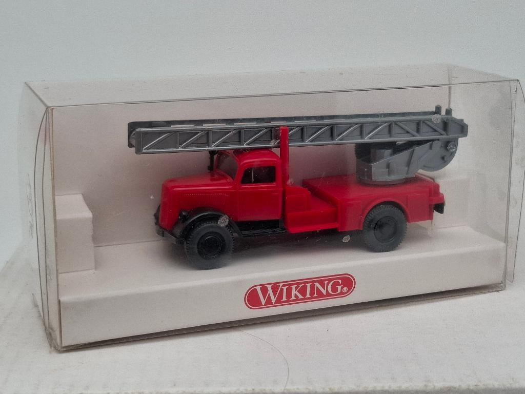 Opel Blitz ladderwagen brandweer - Wiking 1/87, Verzenden, Zo goed als nieuw, Bus of Vrachtwagen, Wiking