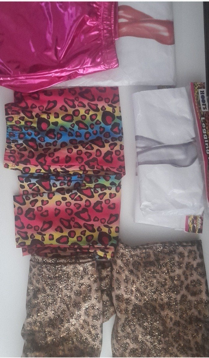 Foute Party 80’s / 90’s Neon Outfit Set – Leggings & Flared, Ophalen, Nieuw, Maat 46/48 (XL) of groter, Carnaval