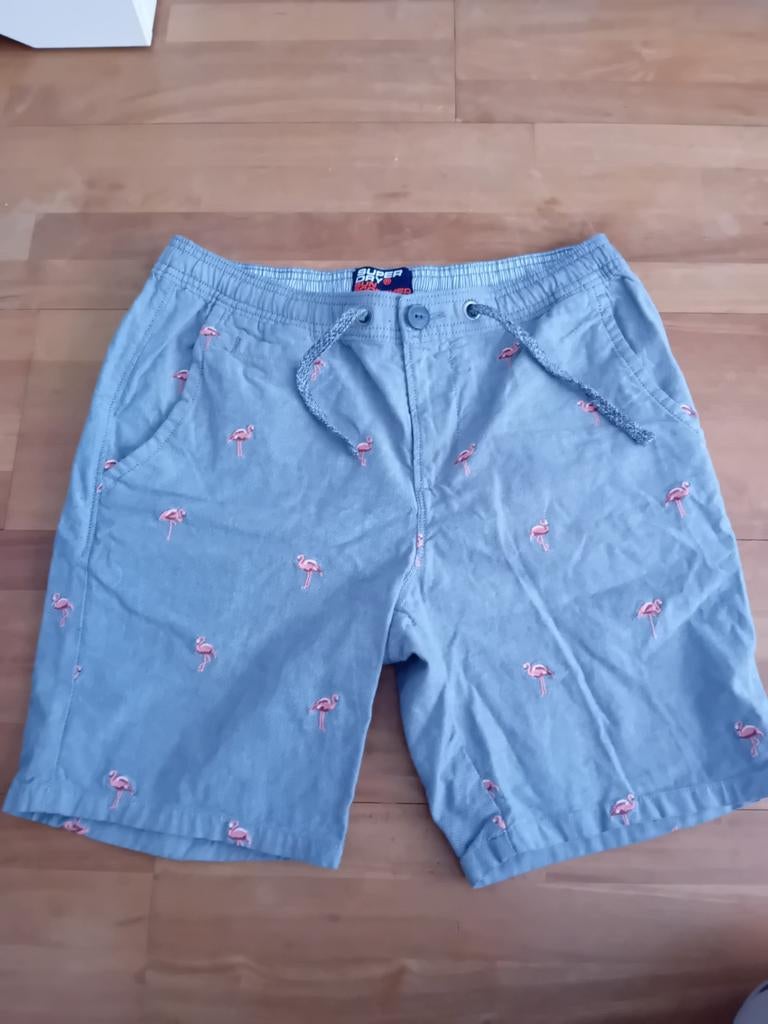 Superdry short maat s, Ophalen of Verzenden, Zo goed als nieuw, Blauw