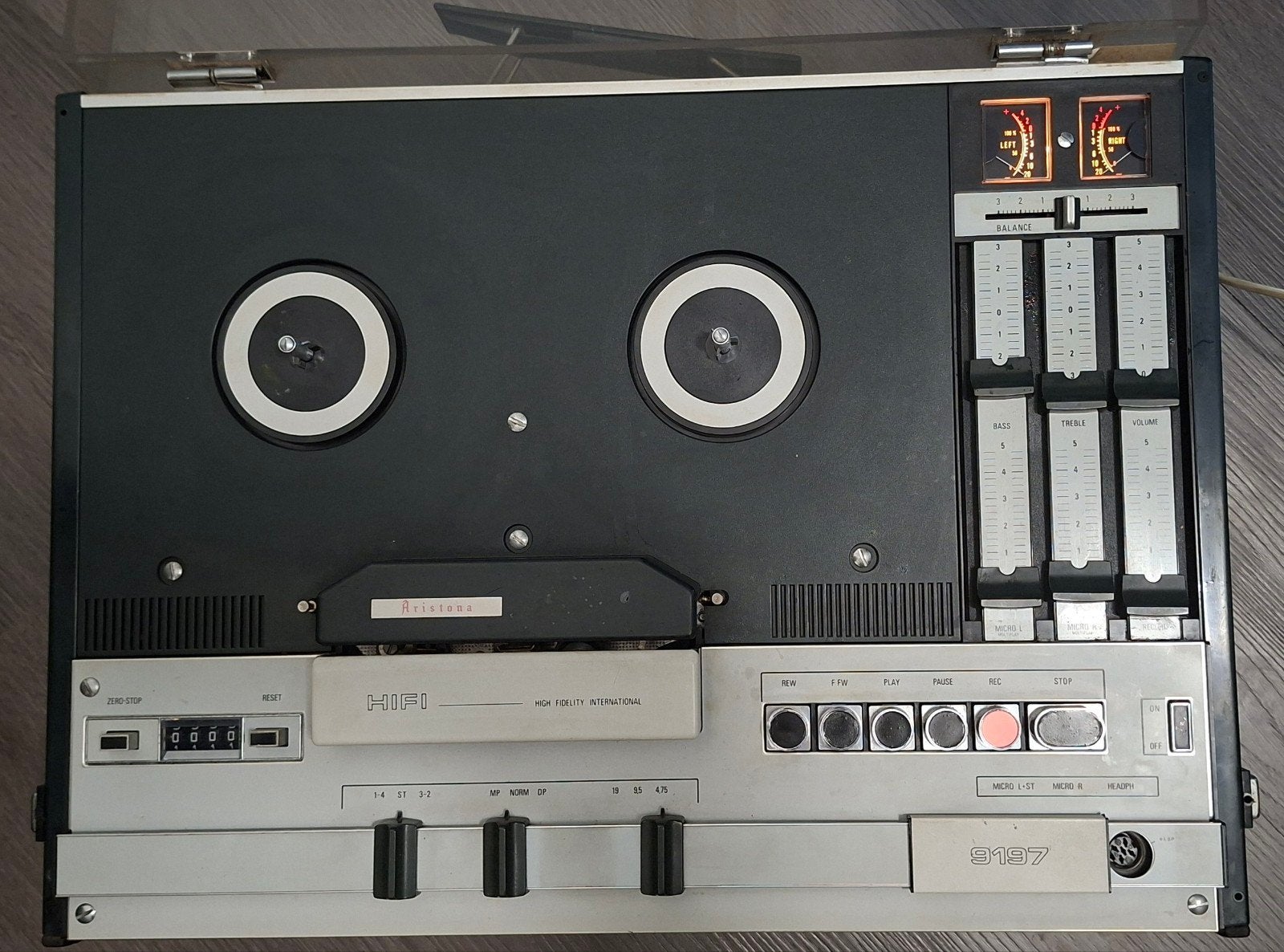Aristona 9197 bandrecorder - opknapper met stofkap, Ophalen of Verzenden