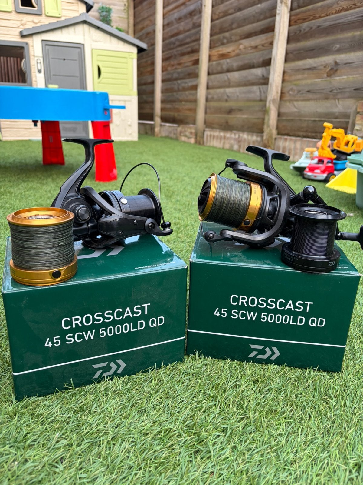 Daiwa crosscast 45 scw 5000LD QD | Top Staat !, Ophalen of Verzenden, Zo goed als nieuw, Molen