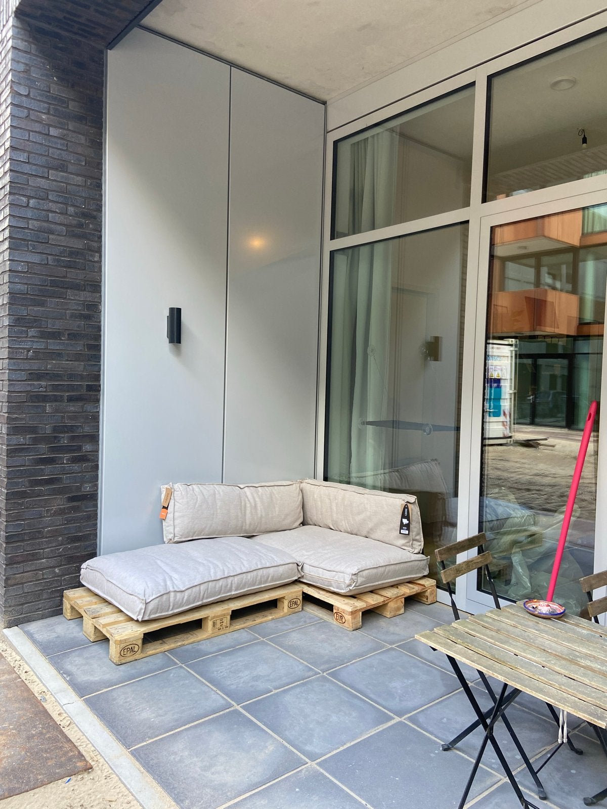 Palletkussenset van Karwei, Zo goed als nieuw, Loungeset, Bank, Hout