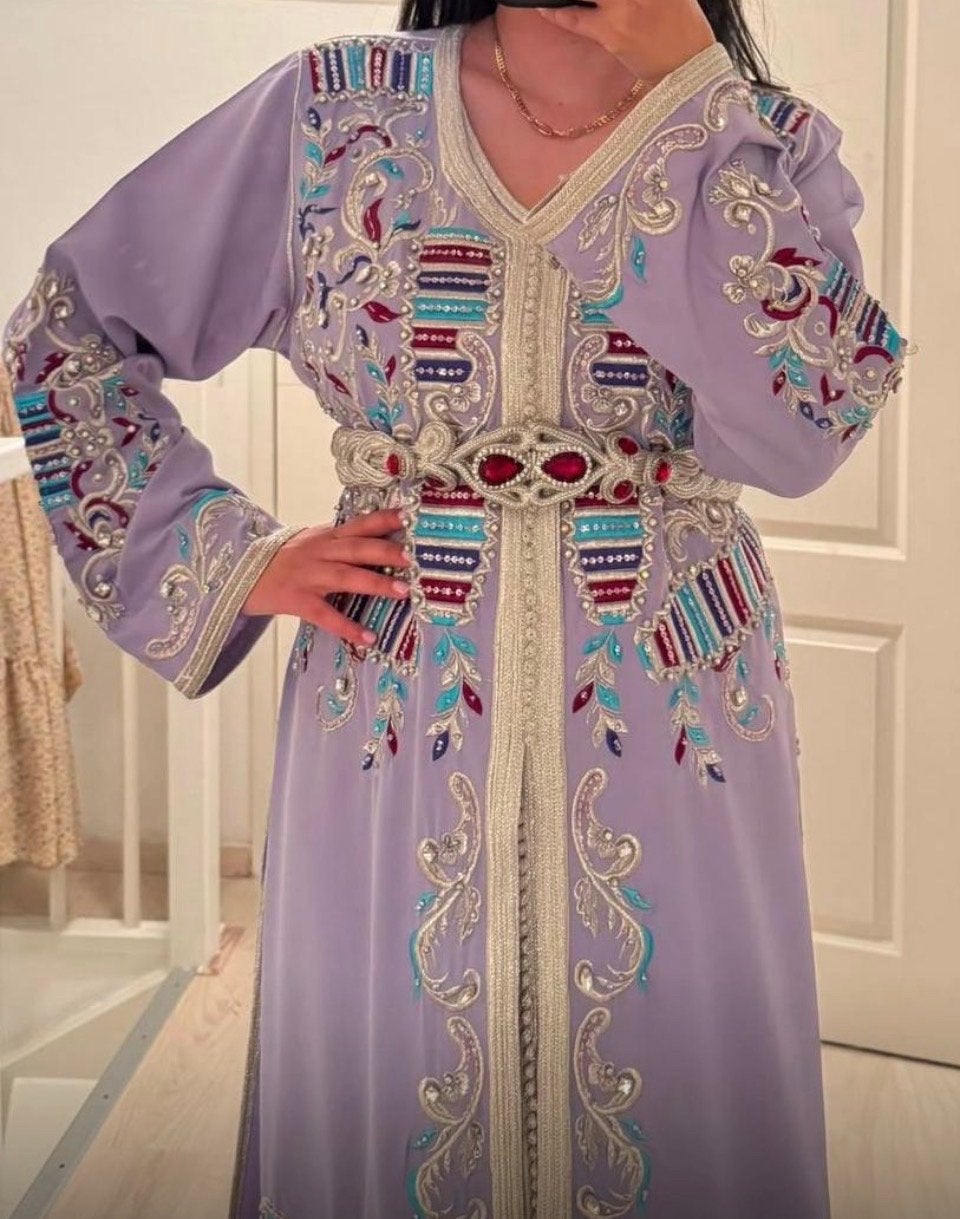 Prachtige Takchita - Elegante Marokkaanse Jurk, Overige typen, Overige kleuren, Maat 42/44 (L), Nieuw