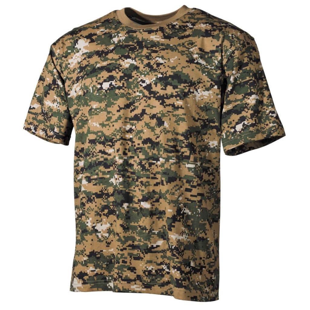 MFH - T-shirt - Korte Mouwen - Digital Woodland Camo, Ophalen of Verzenden, Landmacht, Nederland, Kleding of Schoenen