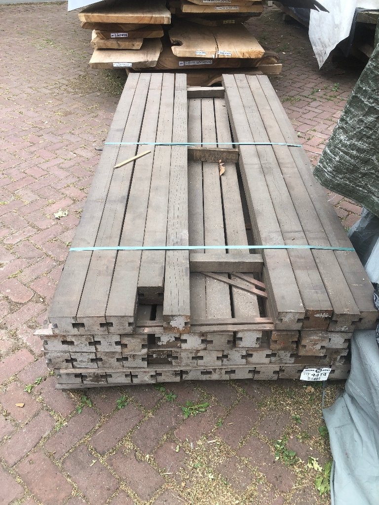 Vlonder liggers gleufpalen massaranduba tuinpalen, Ophalen of Verzenden, Nieuw, Hout