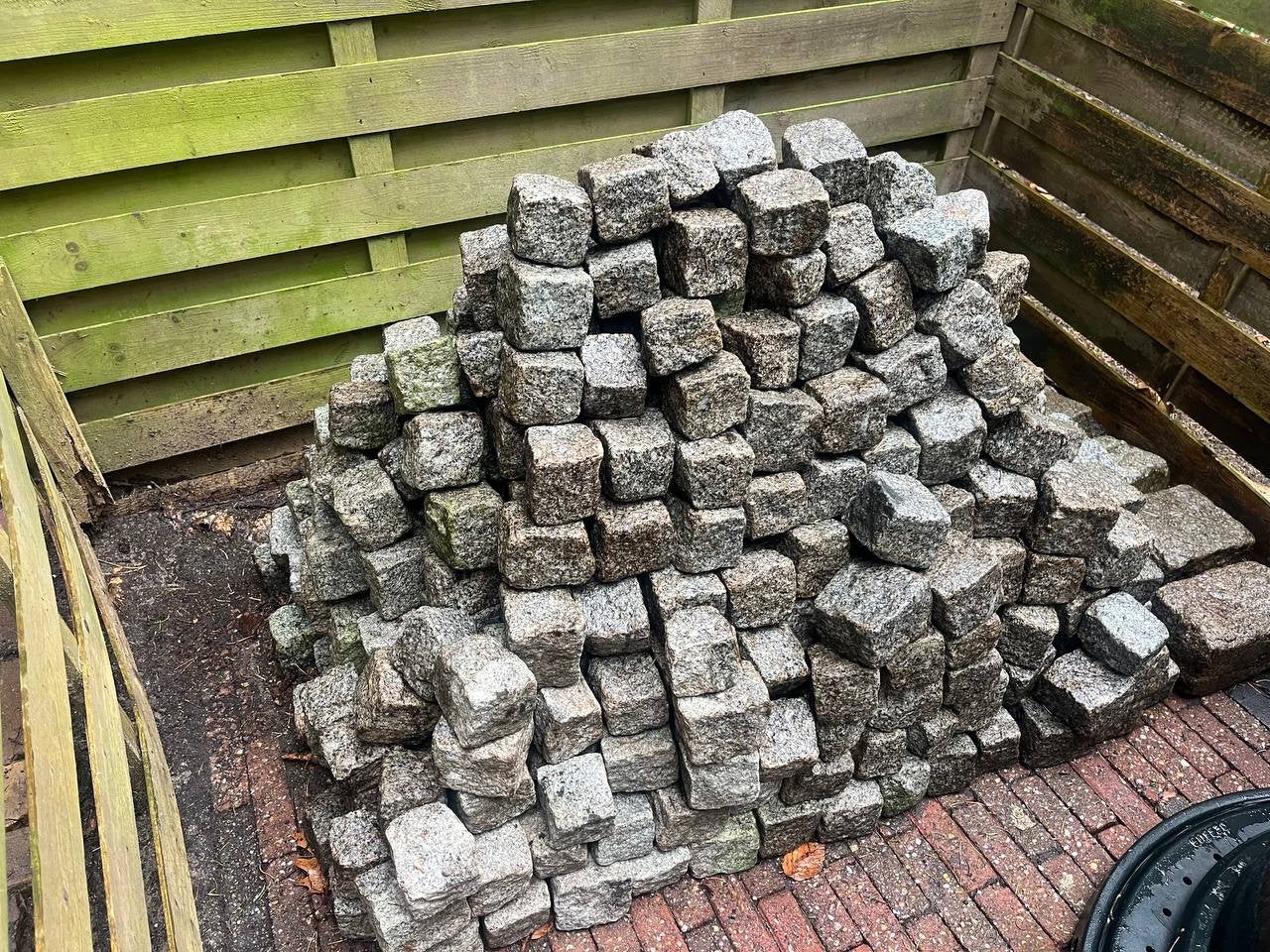 3m2 cobblestones, Ophalen, Klinkers, Zo goed als nieuw, Natuursteen