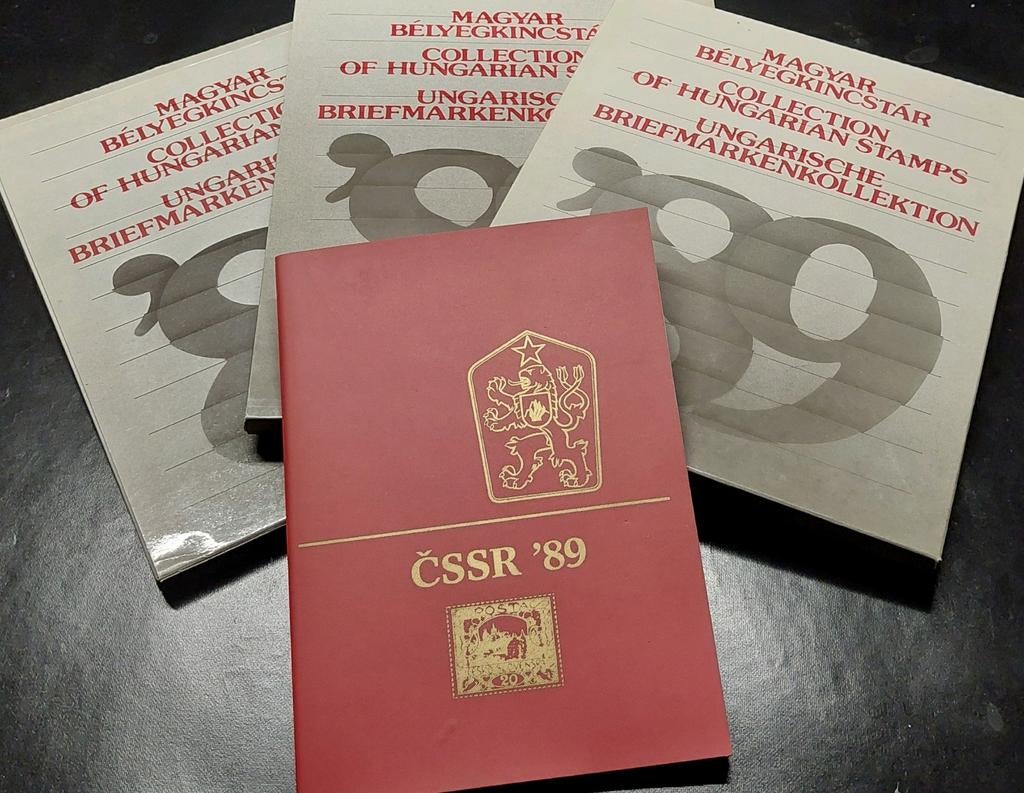 Postzegels Hongarije '87-'89 en Tjechoslowakije CSSR '89, Postzegels en Munten, Postzegels | Volle albums en Verzamelingen, Ophalen of Verzenden
