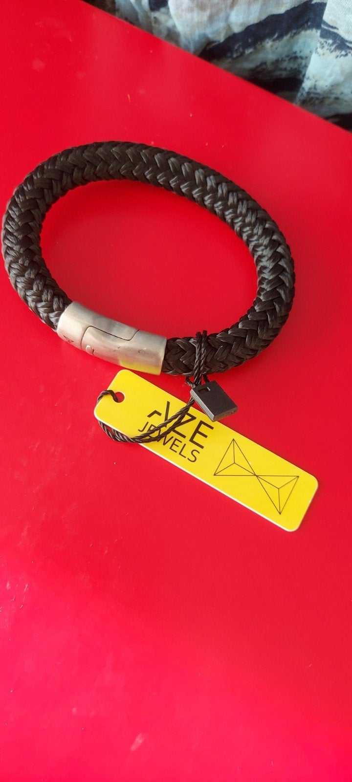 AZE jewels heren armband 19.5 cm, Sieraden, Tassen en Uiterlijk, Ophalen of Verzenden, Nieuw, Zilver