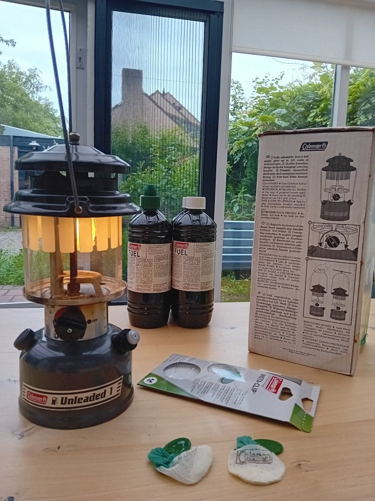 Coleman lantaarn Unleaded 1, Ophalen, Gebruikt