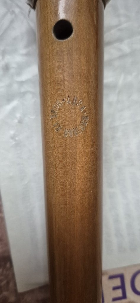 2 houten Helling/Aura blokfluiten Made in Holland met dozen, Ophalen of Verzenden, Gebruikt, Overige typen, Kunststof