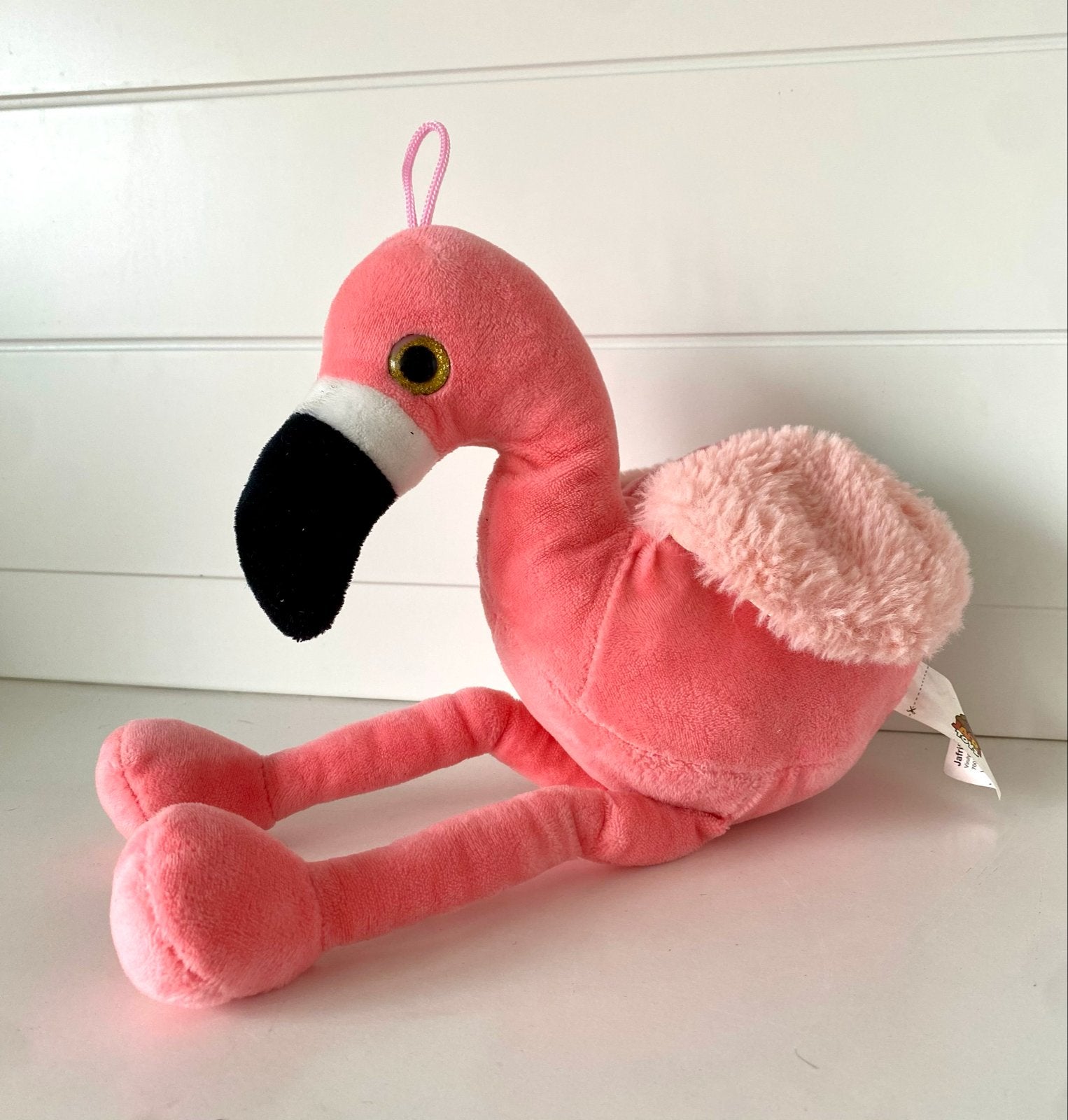 Roze Flamingo Knuffel van Jafritoys, Overige merken, Overige typen, Ophalen of Verzenden, Middelgroot (20 tot 80 cm)