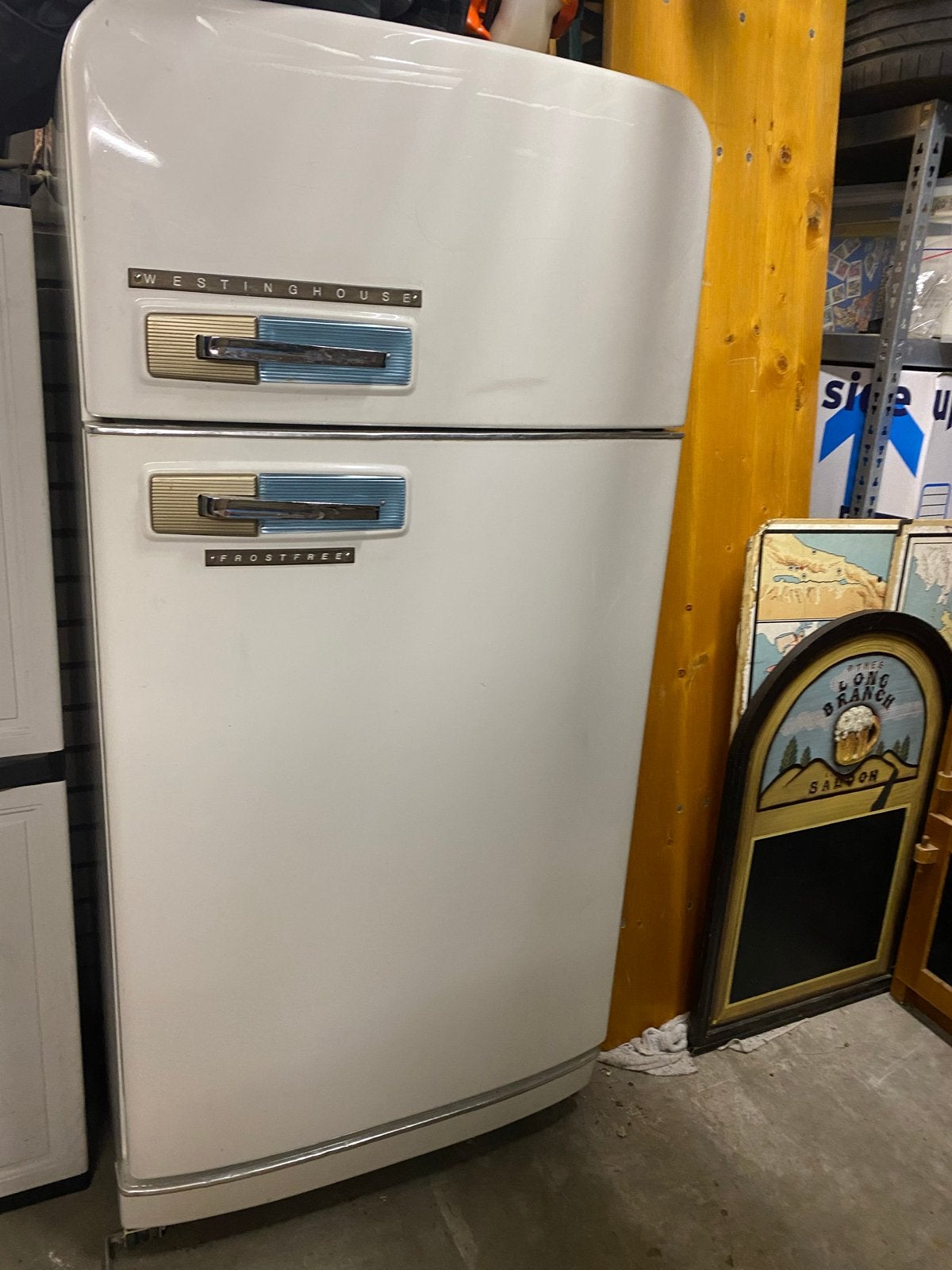 Unieke Westinghouse koelkast uit 1952 met vriesvak, Witgoed en Apparatuur, Ophalen, Gebruikt, Met vriesvak