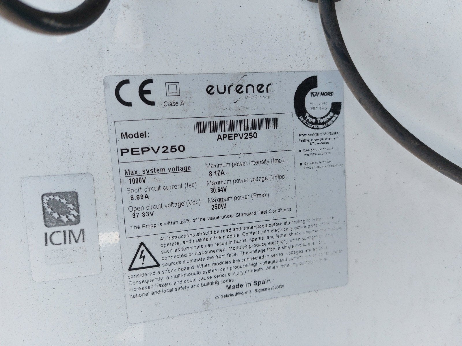 Zonnepanelen set met omvormer, frame en ballast, Ophalen, Gebruikt, Overige typen
