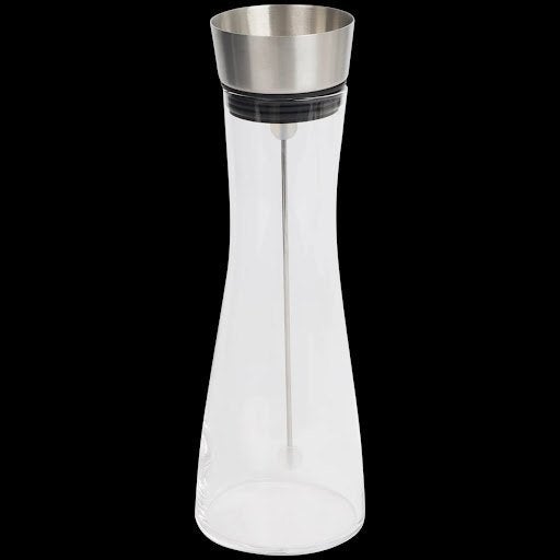 KARAF voor Water/ fruit 1ltr met dop en roerstaaf, Huis en Inrichting, Overige typen, Ophalen, Zo goed als nieuw, Glas