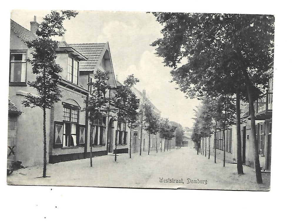 Domburg -Weststraat, Verzamelen, Ansichtkaarten | Nederland, Verzenden, Voor 1920, Gelopen, Zeeland