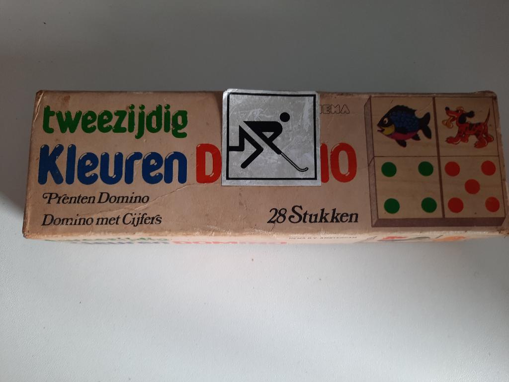tweezijdige kleurendomino, Prenten domino,domino met cijfers, Ophalen of Verzenden