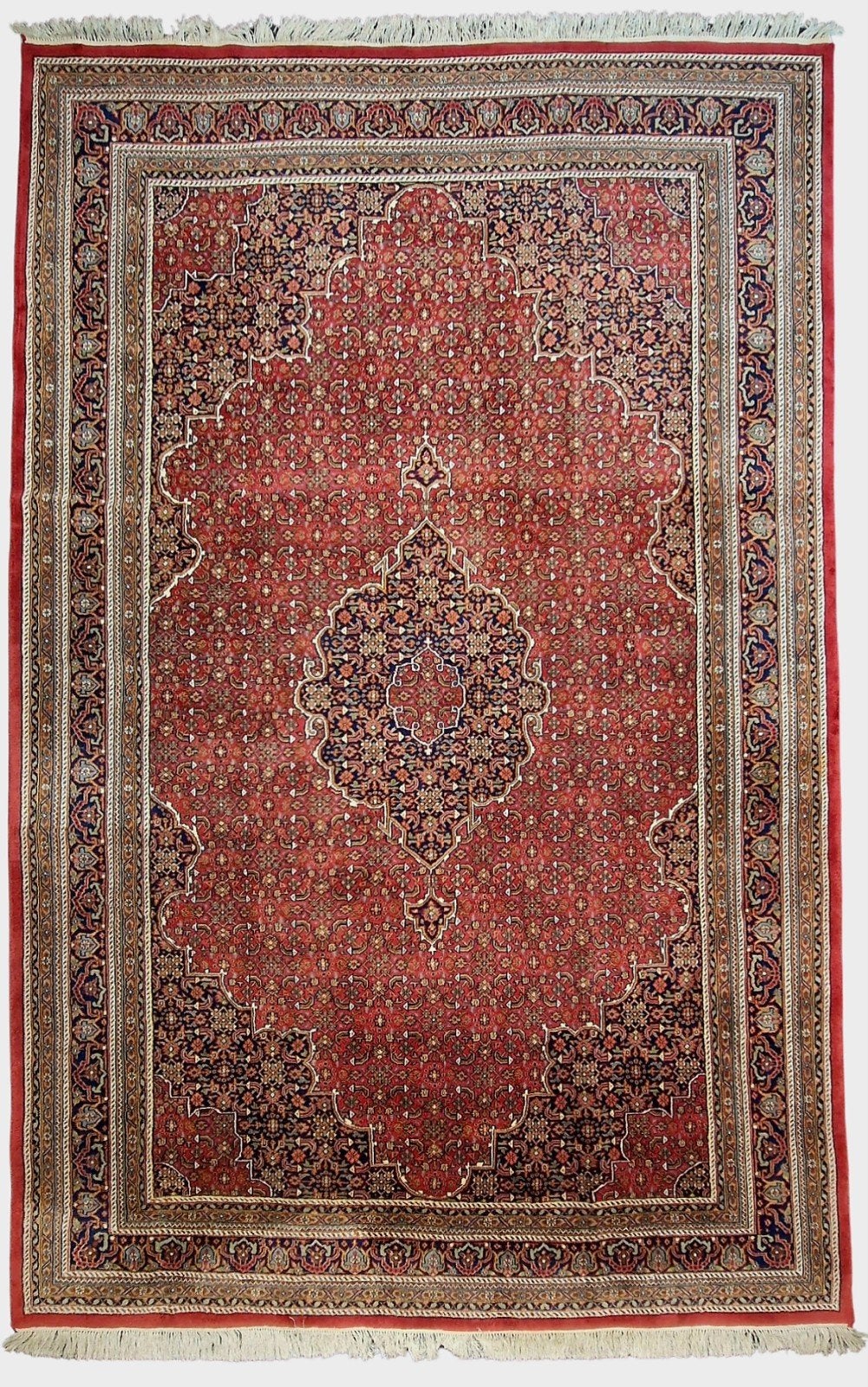 Groot perzisch tapijt Bidjar 373x245 wollen vloerkleed