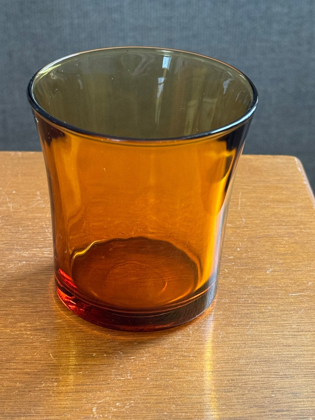 Vintage Duralex FranceAmberkleurig Glas, Ophalen of Verzenden