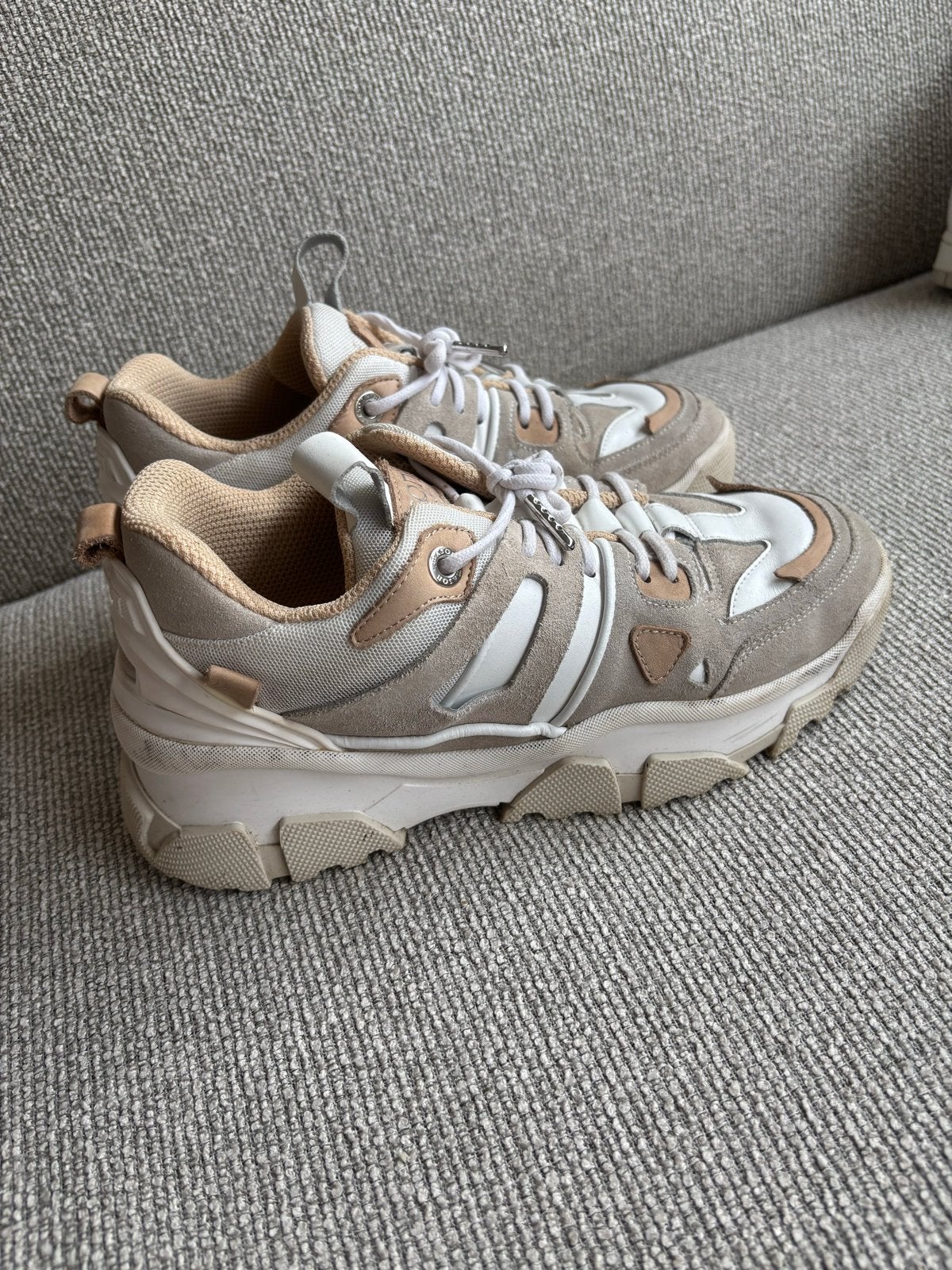 Mason Garments chunky sneakers beige/crème – maat 39, Ophalen, Zo goed als nieuw, Beige, Sneakers of Gympen